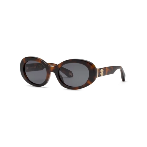 Óculos de Sol Roberto Cavalli SRC142M5409AJ Acetato Marrom Mesclado com lentes na cor Cinza