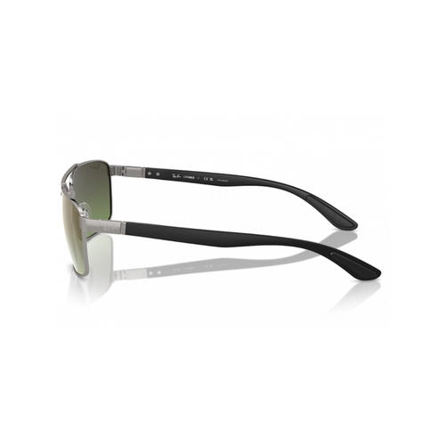 Óculos de Sol Ray-Ban 0RB3737CH 004/6O60 Metal Cinza Polido com lentes na cor Marrom e Verde Degradê Chromance