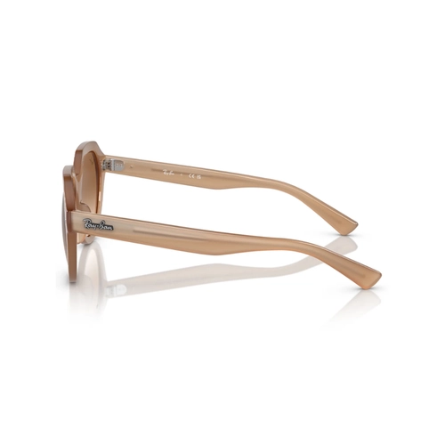 Óculos de Sol Ray-Ban Gina 0RB4399 61665151 Propionato Bege com lentes na cor Marrom Degradê