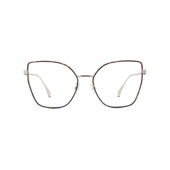 Óculos de Grau Fendi FE50012U_56032 Metal Dourado e Marrom Mesclado 2