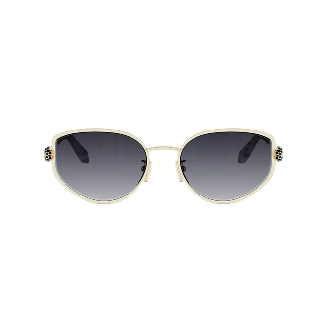 Óculos de Sol Bvlgari BV40085U_5533B Metal Dourado com lentes na cor Cinza Degradê 2