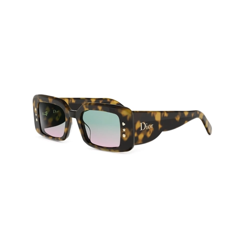 Óculos de Sol Christian Dior DiorLuckyCharms S1I CD40255I_5152N Acetato Marrom Mesclado com lentes na cor Azul Degradê