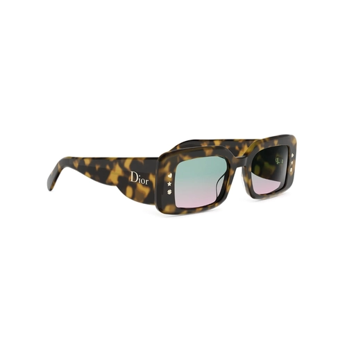Óculos de Sol Christian Dior DiorLuckyCharms S1I CD40255I_5152N Acetato Marrom Mesclado com lentes na cor Azul Degradê