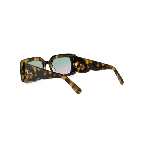 Óculos de Sol Christian Dior DiorLuckyCharms S1I CD40255I_5152N Acetato Marrom Mesclado com lentes na cor Azul Degradê