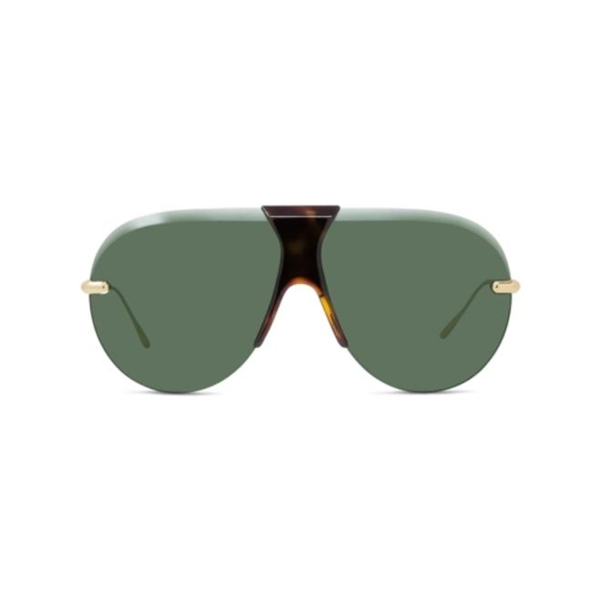 Óculos de Sol Loewe LW40192U_0030N Metal Dourado com lentes na cor Verde 2