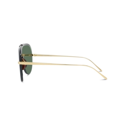 Óculos de Sol Loewe LW40192U_0030N Metal Dourado com lentes na cor Verde