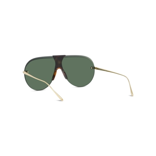Óculos de Sol Loewe LW40192U_0030N Metal Dourado com lentes na cor Verde