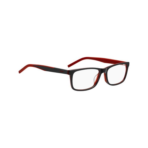 Óculos de Grau Hugo Boss HG 1342/G 0A4 5616 R Acetato Preto e Vermelho
