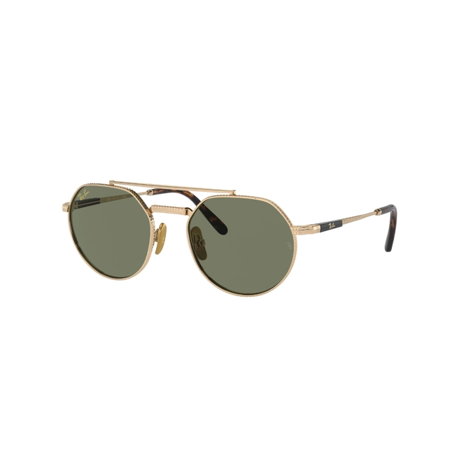 Óculos de Sol Ray-Ban Jackie II 0RB8265 31385253 Titânio Dourado com lentes na cor Verde 1