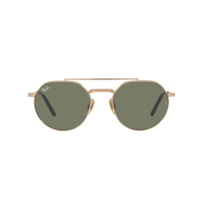 Óculos de Sol Ray-Ban Jackie II 0RB8265 31385253 Titânio Dourado com lentes na cor Verde 2