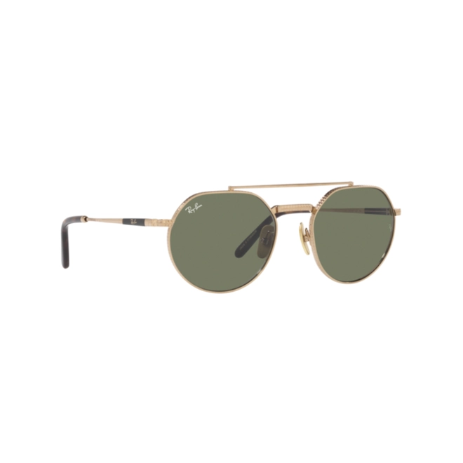 Óculos de Sol Ray-Ban Jackie II 0RB8265 31385253 Titânio Dourado com lentes na cor Verde 3