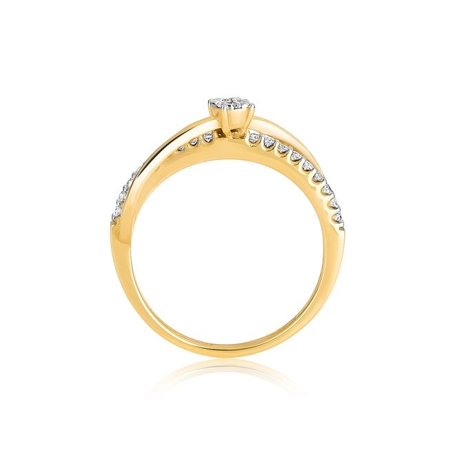 Anel aparador sobreposto ouro 18k com 16,6pts de Diamantes 3