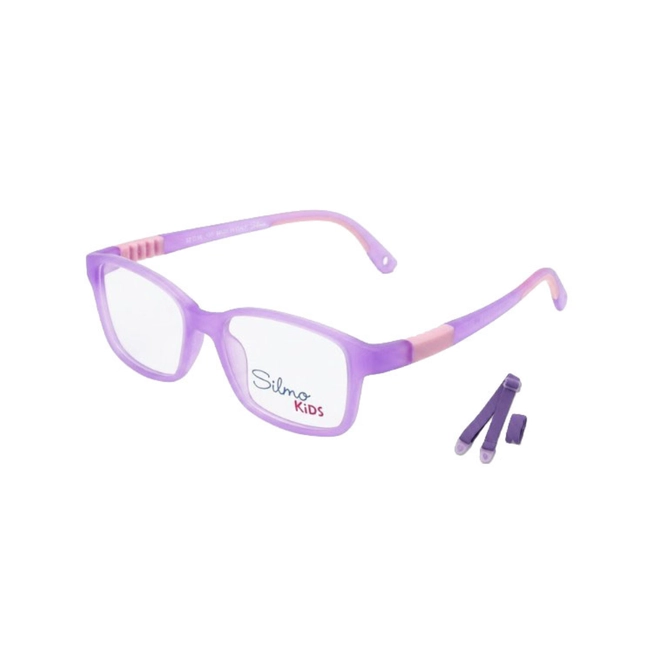 Óculos de Grau Infantil Silmo Kids SK-3900 VIOLET 45 Silicone Violeta 1