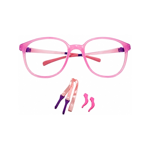 Óculos de Grau Infantil Silmo Kids SK-3101 PINK 51 Silicone Rosa