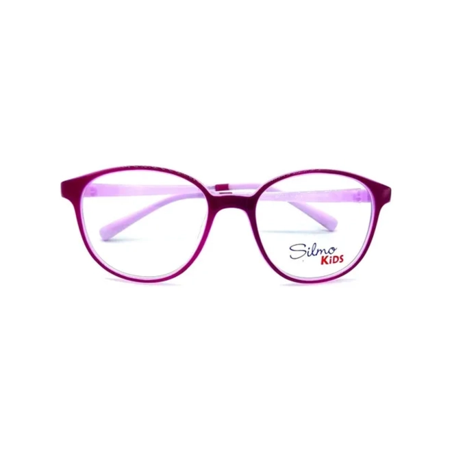 Óculos de Grau Infantil Silmo Kids SK-3101 D.PURPLE 51 Silicone Roxo 2