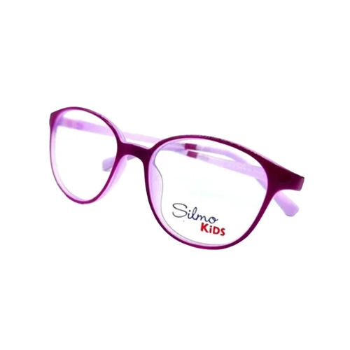 Óculos de Grau Infantil Silmo Kids SK-3101 D.PURPLE 51 Silicone Roxo