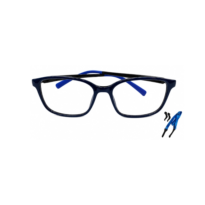 Óculos de Grau Infantil Silmo Kids SK-3107 D.BLUE/BLACK 52 Silicone Azul e Preto 1