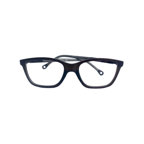 Óculos de Grau Infantil Silmo Kids SK-3109 GREY 48 Silicone Preto e Marrom Mesclado