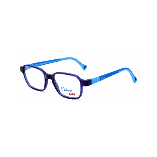 Óculos de Grau Infantil Silmo Kids SK-3209 BLUE 47 Silicone Azul