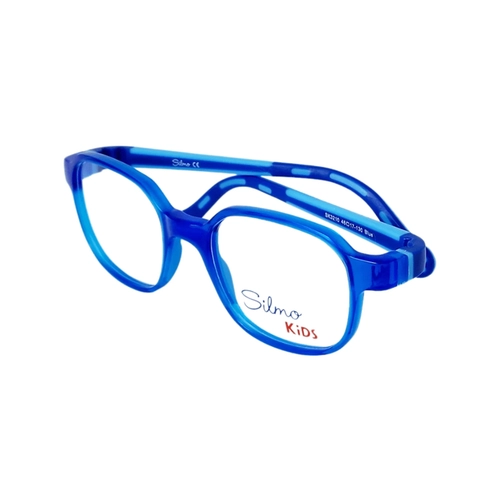 Óculos de Grau Infantil Silmo Kids SK-3210 BLUE 46 Silicone Azul