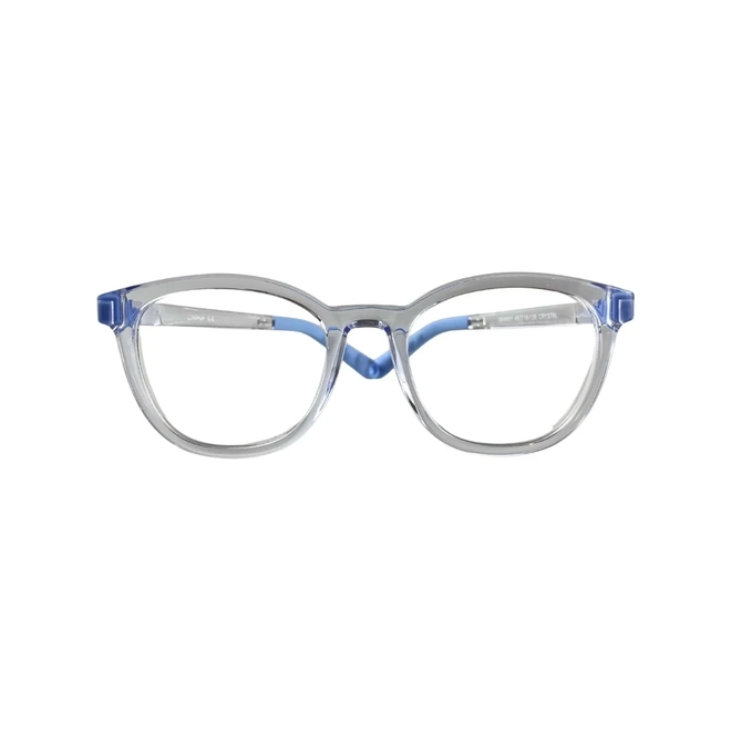 Óculos de Grau Infantil Silmo Kids SK-4001 CRYSTAL 46 Silicone Transparente e Azul 2