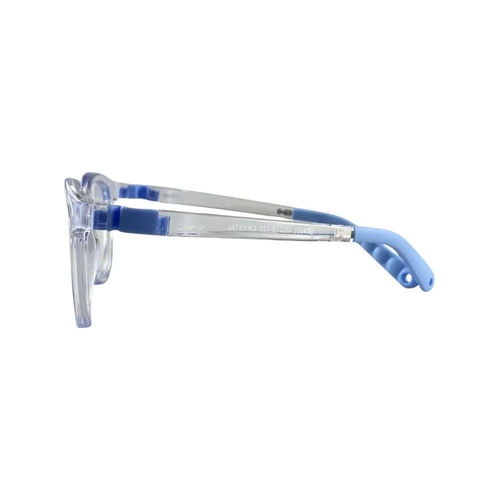 Óculos de Grau Infantil Silmo Kids SK-4001 CRYSTAL 46 Silicone Transparente e Azul