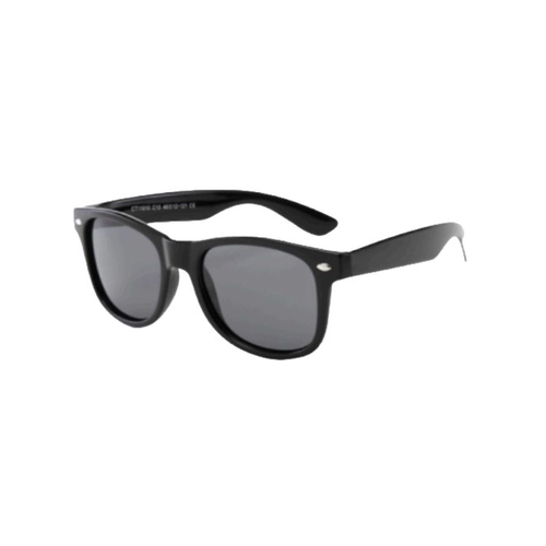 Óculos de Sol Infantil Silmo Kids SK-11010 C13 46 Silicone Preto com lentes na cor Cinza