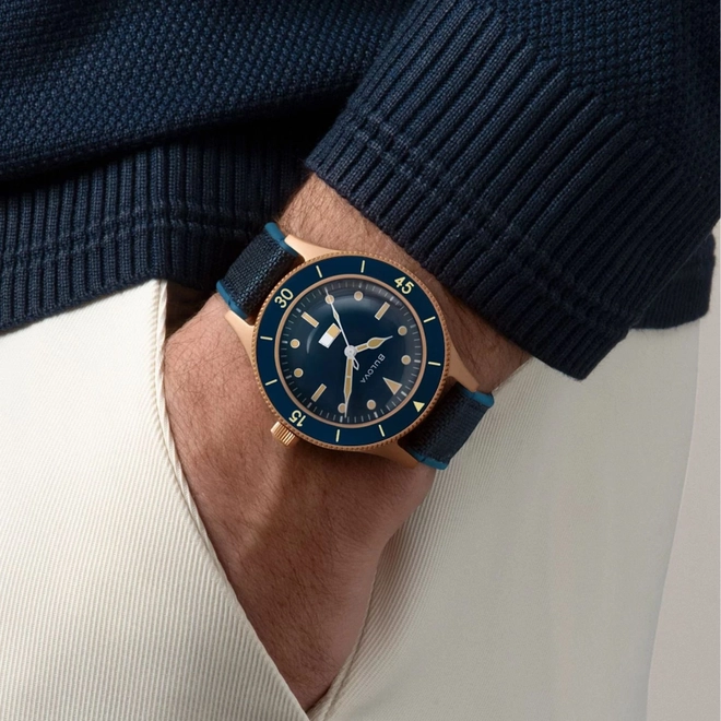 Relógio Bulova Mil Ships Edição Especial 150th - 98A325N Azul 2