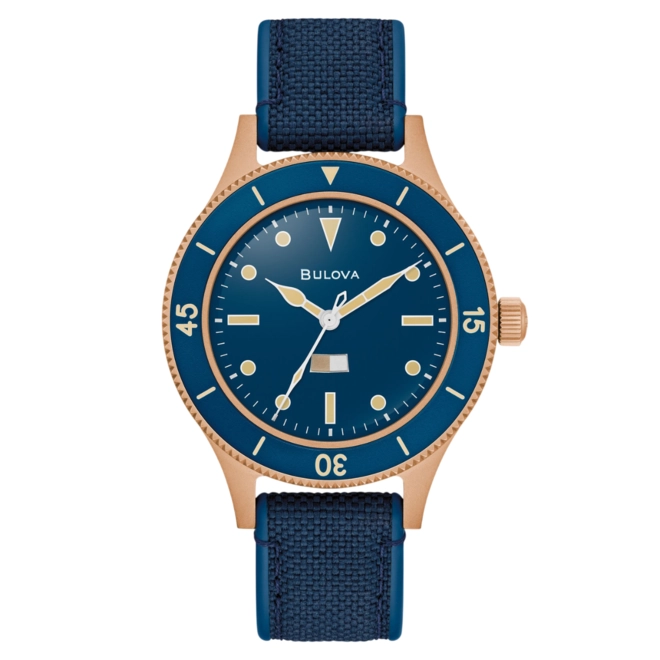 Relógio Bulova Mil Ships Edição Especial 150th - 98A325N Azul 1