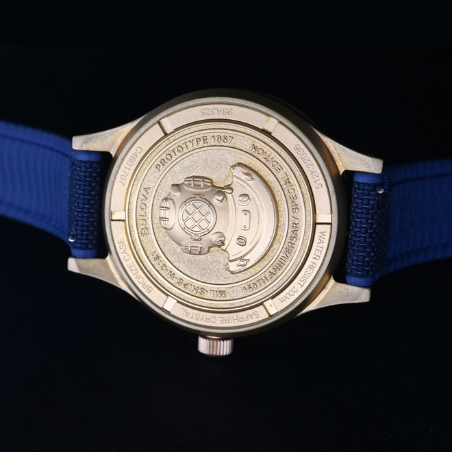 Relógio Bulova Mil Ships Edição Especial 150th - 98A325N Azul 4