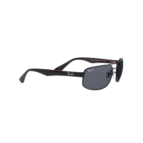 Óculos de Sol Ray-Ban 0RB3445 006/P261 Metal Preto com lentes na cor Cinza Polarizado
