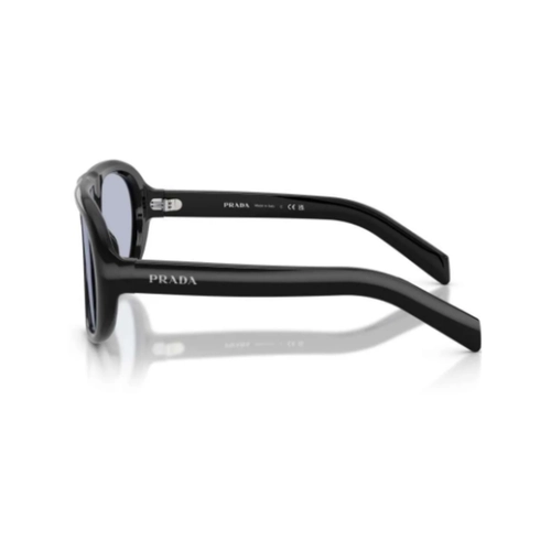Óculos de Sol Prada 0PR C05S 16K30X57 Acetato Preto com lentes na cor Azul