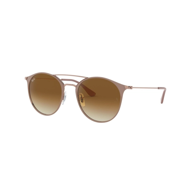 Óculos de Sol Ray-Ban 0RB3546 90715149 Metal Bege com lentes na cor Marrom Degradê 1