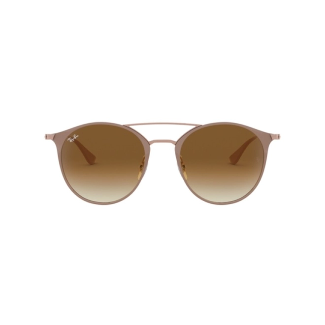 Óculos de Sol Ray-Ban 0RB3546 90715149 Metal Bege com lentes na cor Marrom Degradê 2