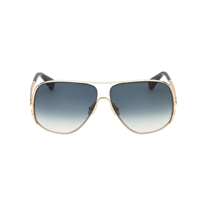 Óculos de Sol Maxmara MM0190_6030P Metal Dourado com lentes na cor Azul Degradê 2