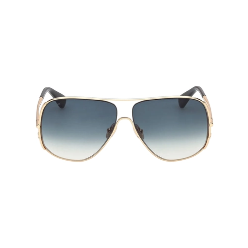 Óculos de Sol Maxmara MM0190_6030P Metal Dourado com lentes na cor Azul Degradê