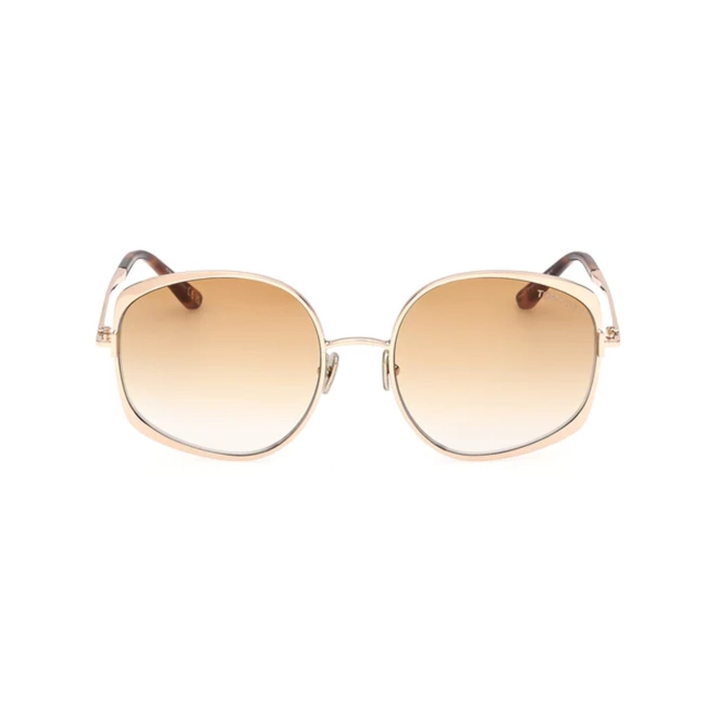 Óculos de Sol Tom Ford FT1349_5828F Metal Rose com lentes na cor Marrom Degradê 2