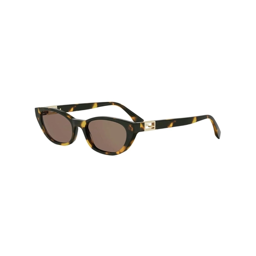 Óculos de Sol Fendi FE40224I_5456E Acetato Marrom Mesclado com lentes na cor Marrom