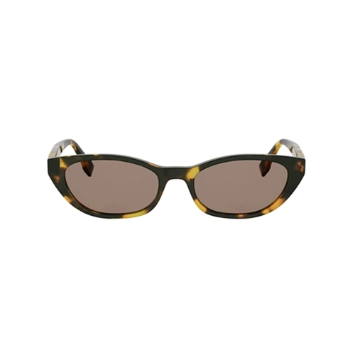 Óculos de Sol Fendi FE40224I_5456E Acetato Marrom Mesclado com lentes na cor Marrom