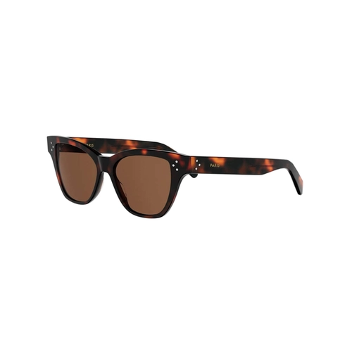 Óculos de Sol Celine CL40359I_5252E Acetato Marrom Mesclado com lentes na cor Marrom