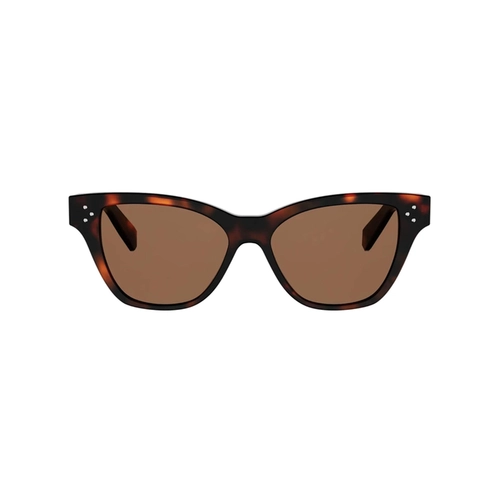 Óculos de Sol Celine CL40359I_5252E Acetato Marrom Mesclado com lentes na cor Marrom