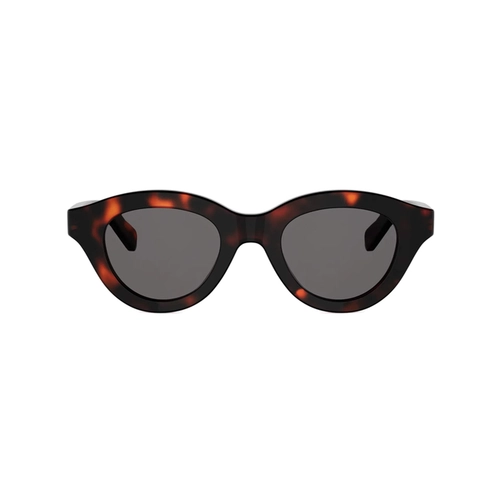 Óculos de Sol Celine Triomphe CL40338U_4752A Acetato Marrom Mesclado com lentes na cor Cinza Escuro