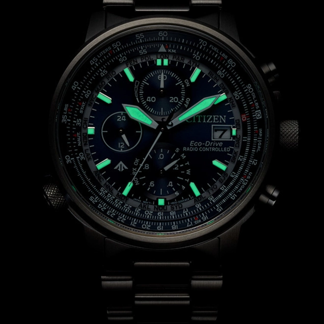 Relógio Citizen Promaster Navihawk AT Cronógrafo - AT8300 58LN Azul 4