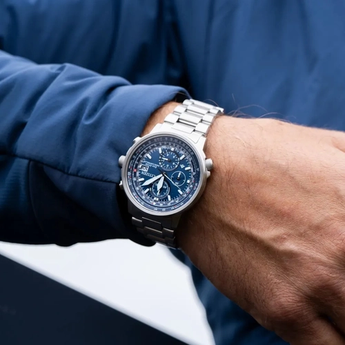 Relógio Citizen Promaster Navihawk AT Cronógrafo - AT8300 58LN Azul
