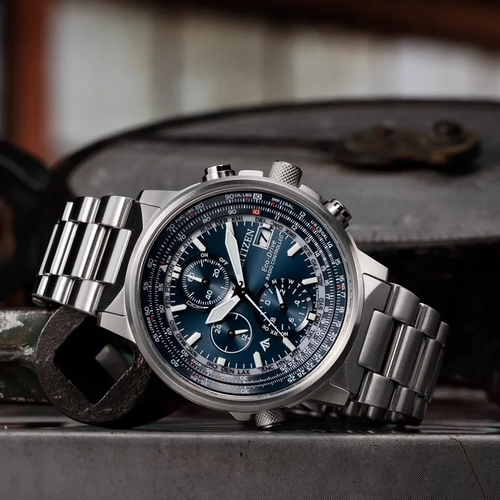 Relógio Citizen Promaster Navihawk AT Cronógrafo - AT8300 58LN Azul