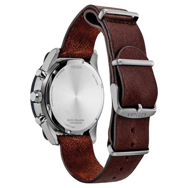 Relógio Citizen Terra Force Eco-Drive Cronógrafo - CA4747 05LN Azul 3