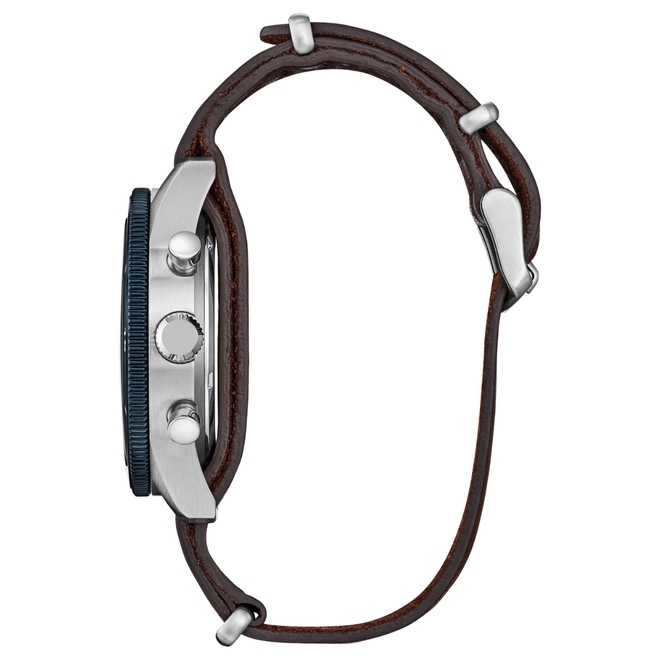 Relógio Citizen Terra Force Eco-Drive Cronógrafo - CA4747 05LN Azul 2