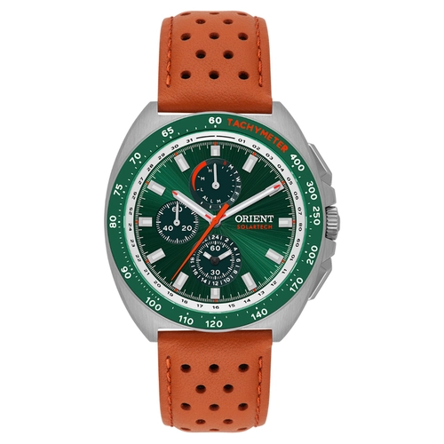 Relógio Orient Solartech Elite Land Cronógrafo - MBSCC070 E1MX Verde