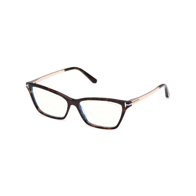 Óculos de Grau Tom Ford FT6135-B_56052 Acetato Marrom Mesclado 1
