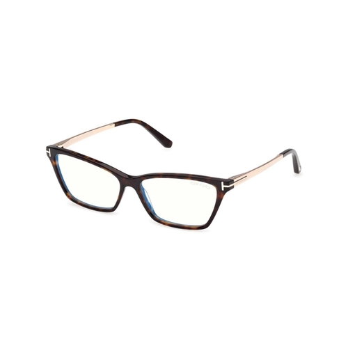 Óculos de Grau Tom Ford FT6135-B_56052 Acetato Marrom Mesclado
